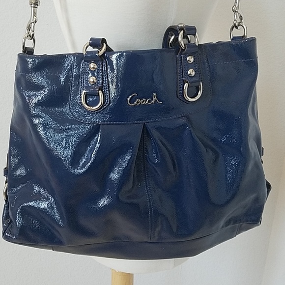 Coach Blue Shoulder Purse - Picture 1 of 10